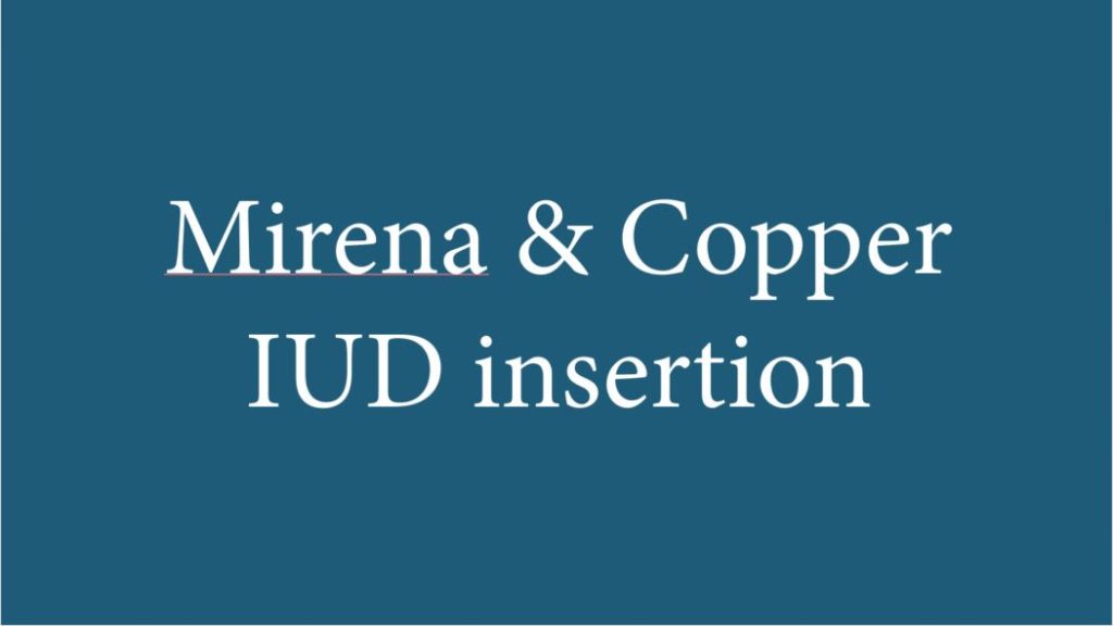 Information about intrauterine devices